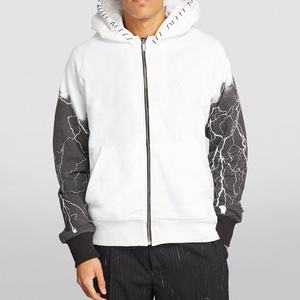 Ensemble de survêtement d'hiver sur mesure pour homme : sweat à capuche et pantalon de jogging décontracté avec fermeture éclair intégrale et poches - Product Image 3