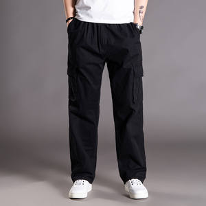Pantalon de survêtement cargo élastique pour homme, nouvelle collection printemps-hiver, coupe droite, ample, avec grandes poches, idéal pour les loisirs et les activités de plein air, grandes tailles - Product Image 3