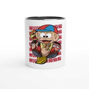 Taza de Café de Cerámica de Dos Tonos con Diseño de Dibujos Animados Divertidos, Apta para Lavavajillas, con Caja de Regalo Incluida - Product Image 2