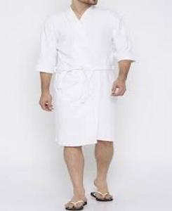 Albornoces de lujo para hombres, mujeres y niños, cómodos y elegantes con decoración de botones, batas de baño de lujo de calidad superior de la India - Product Image 1