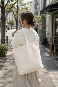 Sac fourre-tout en toile personnalisé, impression par transfert thermique, sac de shopping carré pour cadeaux promotionnels - Product Image 4