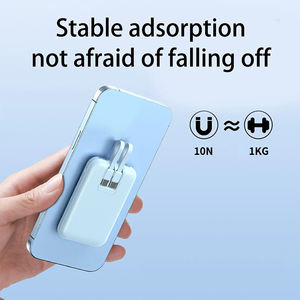 Cargador Magnético Súper Rápido y Potente, Batería Externa de 20000 mAh, PD 15W, Cable Doble USB Tipo-C Integrado, Inalámbrico para Viajes - Product Image 4