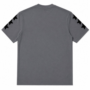 T-shirt surdimensionné personnalisé pour homme, 240 GSM, coton lourd, impression en relief, streetwear, t-shirt avec logo haute densité, fabrication OEM - Product Image 2