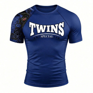 เสื้อรัดกล้ามเนื้อแขนสั้นแบบพรีเมียมสำหรับฝึกซ้อมกีฬา MMA BJJ ยิมนาสติก ฟิตเนส และกิจกรรมออกกำลังกาย - Product Image 4