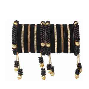 OEM ODM Service Women's Wedding Wear New Collection Pearl Churian Set Bridal Wear Bangles Sets - Product Image 1