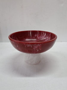 Tazón Moderno de Resina Epoxi con Remolino, Color Tigre, Pulido, Ecológico, con Base, Apto para Alimentos, para Fiestas - Product Image 3