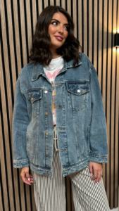 Women's Vintage Eco-Friendly 2026 Summer New Fashionable Simple Versatile Pocket Short <b>Denim</b> Jacket <b>Coat</b> - Product Image 4