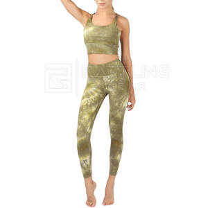 Ensemble fitness et yoga grande taille de qualité supérieure pour femmes nouveau design solide soutien-gorge leggings taille logo fabriqué au Pakistan pour vêtements de sport - Product Image 1