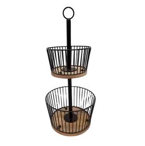 Vente chaude Corbeille De Fruits De Luxe Ustensiles De Cuisine Accessoire Corbeille De Fruits Panier En Forme De Cage En Métal Premium Arrivée Chaude - Product Image 2