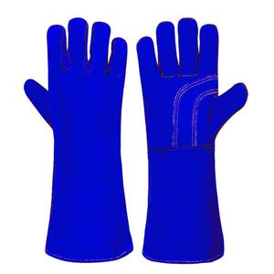 Guantes de Soldadura Extra Largos para Herrería, Chimenea, Barbacoa, Soldadura y Protección Industrial contra Altas Temperaturas - Product Image 4