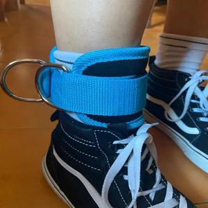 Adjustable Elastic Neoprene <b>Ankle</b> Brace Customizable Hip Leg Workout Strap Weight Lifting Body Building Fitness <b>Support</b> Cuffs - Product Image 4