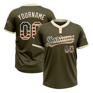 Wholesale Sublimation 100% Polyester Blank <b>Baseball</b> Uniform Breathable Sweat Wicking Button <b>Baseball</b> Jersey - Product Image 3