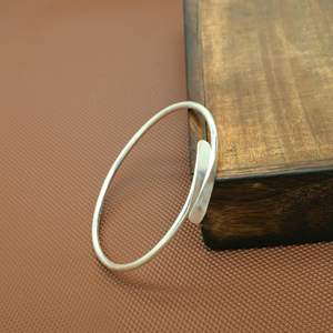 Classic <b>Silver</b> Plated Cuff <b>Bracelet</b> Alloy Unisex Jewelry Gift Fashion <b>Bangle</b> - Product Image 1