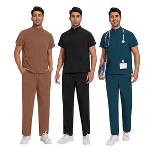 Uniforme Médico de Manga Corta con Cuello en V para Mujer, Uniforme de Trabajo para Enfermera, Doctora, Quirófano, Ropa de Trabajo Lavable - Product Image 5