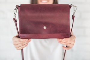Custom Handmade Luxury Crossbody <b>Strap</b> <b>Bag</b> LCS-0022B with Zipper Closure Customizable Luxury Accessory - Product Image 4