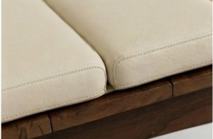 Minimalist Solid <b>Teak</b> Wood Lounge <b>Chair</b> with Cushion - Product Image 6