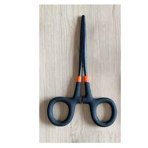 Pinces de pêche à la mouche de haute qualité en acier inoxydable oxydé noir, à double poignée pistolet, extracteur d'hameçons et hémostat, outils de pêche, qualité OEM - Product Image 1