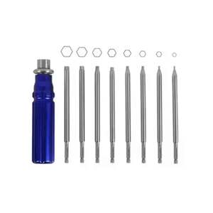 ชุดไขควงกระดูกสำหรับศัลยกรรมกระดูกของ Azicon พร้อมด้ามจับแบบ Quick Coupling หัว Hex Torx Star ไขควงแบบมีรูตรงกลางสำหรับสกรู  เครื่องมือผ่าตัด - Product Image 3