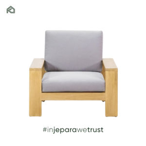 Ensemble de meubles de salon en teck haut de gamme moderne, tissu imperméable pour la maison, l'hôtel, le jardin, le salon, pour une utilisation en extérieur - Product Image 5