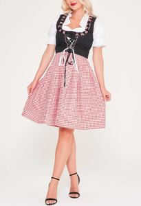 Robe traditionnelle bavaroise Dirndl, tenue allemande Trachten pour l'Oktoberfest, costume folklorique alpin pour femmes - Product Image 4