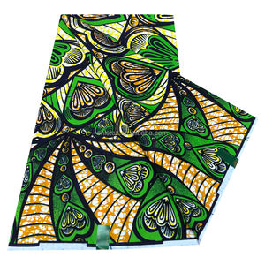 Vente en Gros Super Pagne Cire Africaine Holandais Tissu 100% Coton Imprimé <span class=keywords><strong>Wax</strong></span> Holland 6 Yards Afrique Pagne Fleur Design - Product Image 4