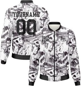 Chaqueta Deportiva Unisex con Capucha y Cremallera Completa, de Secado Rápido, Poliéster, para Adultos, Ropa de Invierno Cortavientos 2 en 1 Estampada - Product Image 4