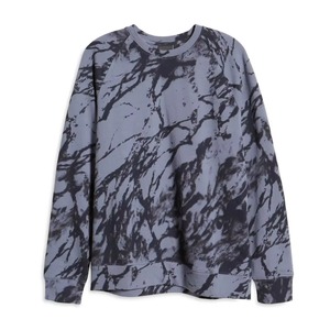 Suéter de Punto para Hombre, Cuello Redondo, Estampado Tie Dye, Corte Holgado, Informal, Manga Larga, Estilo Otoñal - Product Image 4