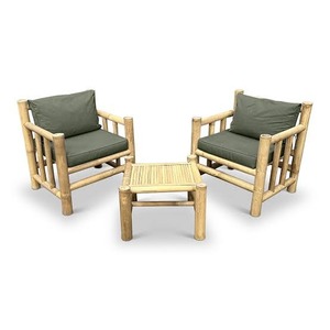 Wholesale Bamboo <b>Chairs</b> with <b>Cushion</b> Home Decor Folding Bamboo Dinning <b>Chair</b> for Patio Garden Rattan Bamboo Furniture - Product Image 5