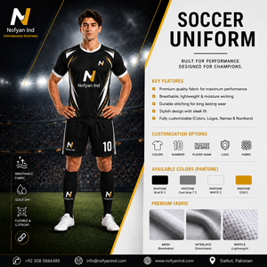 Proveedor de Uniformes de Fútbol Personalizados OEM ODM, Fabricante de Ropa Deportiva de Marca Privada en Pakistán - Product Image 1