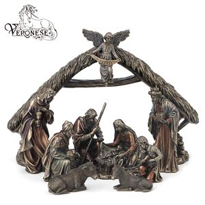 Figura de Resina de Natividad Pintada a Mano de Diseño Europeo Religioso de Lujo VERONESE para Decoración del Hogar - Product Image 1