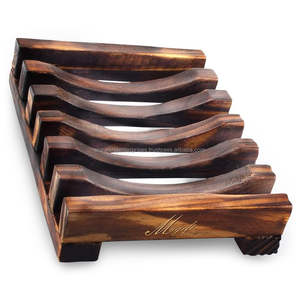 Étui à savon en bois d'acacia et de bambou de super qualité Décoration antique écologique Technique polie Aimer la nature - Product Image 2