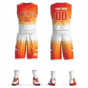 Maillots de basket-ball pour hommes sur mesure, grande taille, en tissu mesh respirant avec impression numérique - Product Image 1