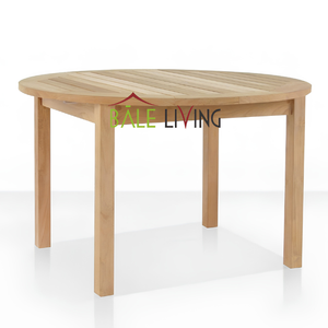 Tables à manger en teck massif de haute qualité avec une construction durable, design moderne élégant pour usage hôtelier, prix négociable - Product Image 1