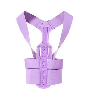 Gran oferta, soporte ajustable para la parte superior de la espalda, gris, azul, poliéster, plástico, almohadilla para la axila, Corrector de postura, soporte protector para la espalda - Product Image 1