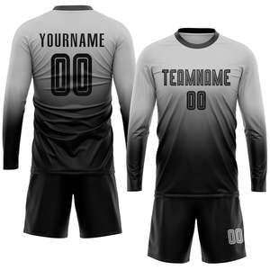 เสื้อฟุตบอลผู้ชายสั่งทำพร้อมโลโก้แบบขายส่ง พิมพ์ลายดิจิทัล ผ้าฝ้าย 100% ระบายอากาศได้ดี แขนสั้น ชุดสำหรับใส่ฤดูร้อนและฤดูหนาว - Product Image 5