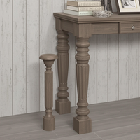 Ensemble de pieds de meubles en bois massif durables pour canapé, armoire, table, lit – Support robuste, élégamment sculpté, moderne, pour salon extérieur
