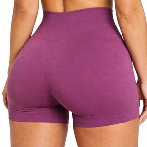 Shorts de sport taille haute pour femme, extensibles, pour fitness, yoga, entraînement, séchage rapide, vêtements de sport respirants et en tissu doux - Product Image 3