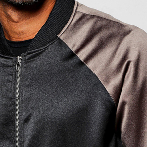 Satin Jackets High Quality Cheap Price <b>Warm</b> Button Custom Men Wholesale Satin Varsity Jacket For Men - Product Image 6