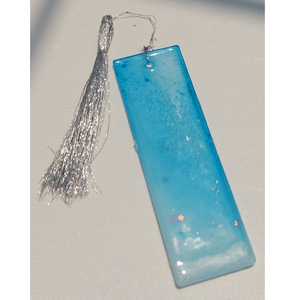 Marcapáginas de resina para lectura de historias, diseño novedoso, bonito, rosa/morado/azul cielo, con purpurina, efecto mármol, transparente, para manualidades - Product Image 2