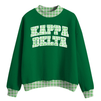 Sudadera Delta Green Oversized con Cuello Alto, Ribete de Letras, Tejido Casual, 100% Algodón, Forro Personalizado, Unisex, Invierno
