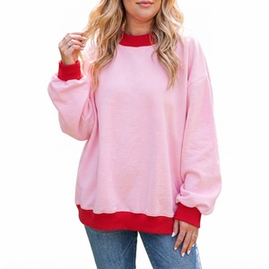 เสื้อสเวตเชิ้ตโอเวอร์ไซส์สีน้ำเงินกรมท่าลายฟักทองสำหรับผู้หญิง แขนยาว คอเต่า แต่งลายจุด สำหรับใส่ในฤดูใบไม้ร่วง - Product Image 6