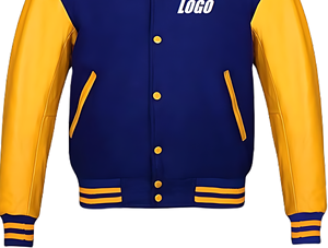 Custom Camouflage Formal Bomber Jacket Wool Body <b>Genuine</b> Leather Sleeves Zipper Ribbed Trim Spring Wholesale 2026 - Product Image 3