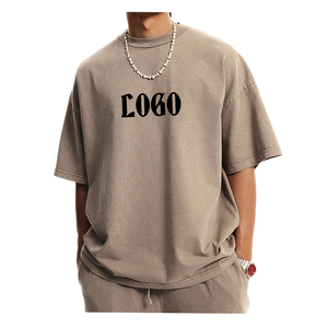 เสื้อยืดผู้ชาย DUOLLB พิมพ์ลายกราฟิกคุณภาพสูง พิมพ์นูน น้ำหนักมาก สไตล์วินเทจ รับทำโลโก้ตามสั่ง ไซส์ใหญ่พิเศษ - Product Image 3
