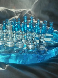 Belladec Resin <b>Chess</b> Board Custom Children High Quality Clear Pigmented Artistic Handmade <b>Chess</b> Pieces Modern Luxury <b>Set</b> - Product Image 6