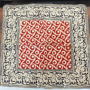 Pañuelo Cuadrado Étnico de Algodón Hecho a Mano, Estampado Floral, Juego de Pañuelo para el Cuello, Ideal para el Verano, Regalo de San Valentín - Product Image 1