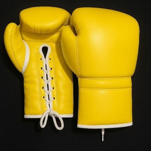 Guantes de Boxeo Amarillos Hechos a Medida, Nueva Llegada 2026, Guantes de Boxeo de Cuero PU Personalizados para Entrenamiento de Adultos - Product Image 3