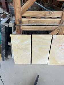Carreaux de marbre jaune du Vietnam 30x60cm, pierre naturelle, finition polie, sablée, pour murs, sols, pavage et aménagement paysager - Product Image 6