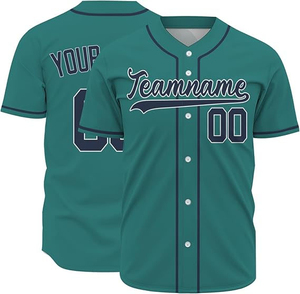 Camiseta de Béisbol Estampada al por Mayor, Nueva, de Venta Caliente, para Adultos, con Impresión Digital, Antibacteriana, 100% Poliéster, Personalizable, Cuello en V - Product Image 1