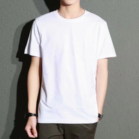 T-shirt décontracté à manches courtes et col rond pour homme, 100 % coton, coupe classique, couleur unie, respirant, en jersey tricoté, de la marque T LAYER CO.