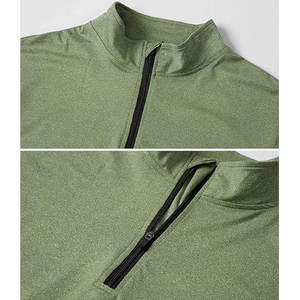 Wholesale Manufacturer Quarter Zip Golf Pullover Men Slim Fit Long Sleeve Zip Mens <b>Fishing</b> <b>Jumpers</b> Performance Sweatshirt - Product Image 4